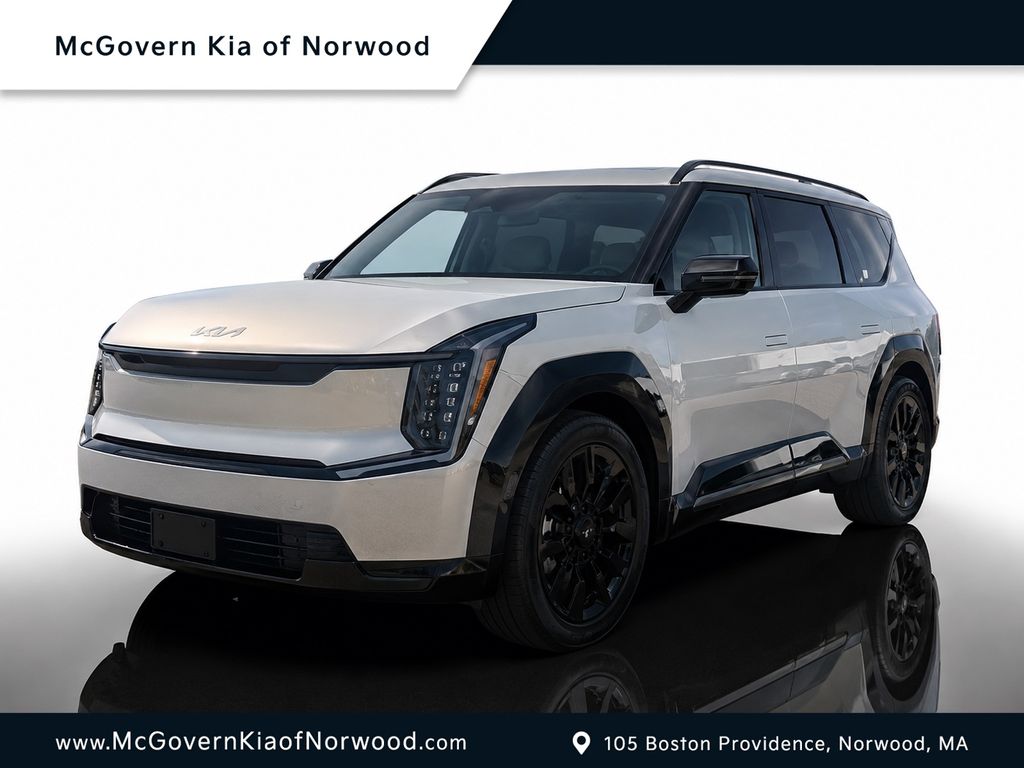 White (Ivory Silver) 2026 Kia EV9 Land AWD SUV / Crossover All-Wheel Drive 1-Speed Automatic