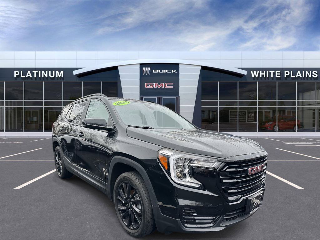 Black (Ebony Twilight Metallic) 2023 GMC Terrain SLE AWD SUV / Crossover All-Wheel Drive 9-Speed Automatic