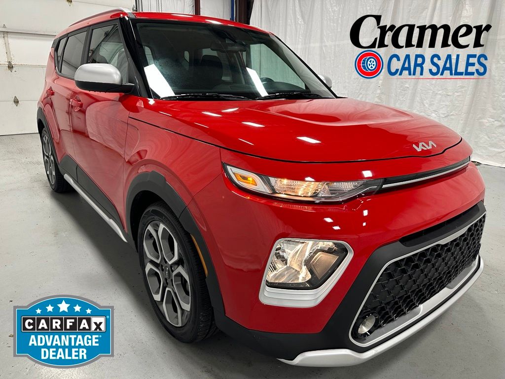 Inferno Red 2022 Kia Soul SUV / Crossover Front-Wheel Drive Continuously Variable Transmission