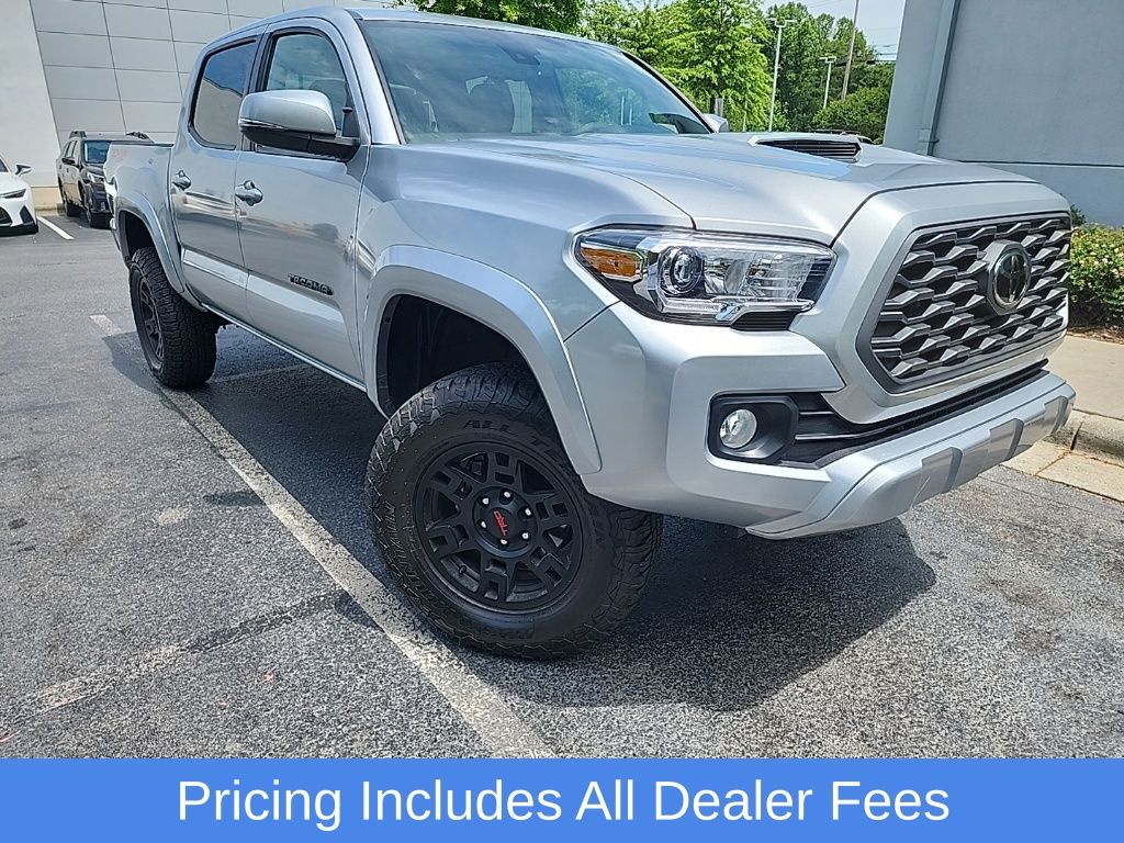 Celestial Silver Metallic 2022 Toyota Tacoma TRD Sport Double Cab 4WD Pickup Truck Four-Wheel Drive 6-Speed Automatic