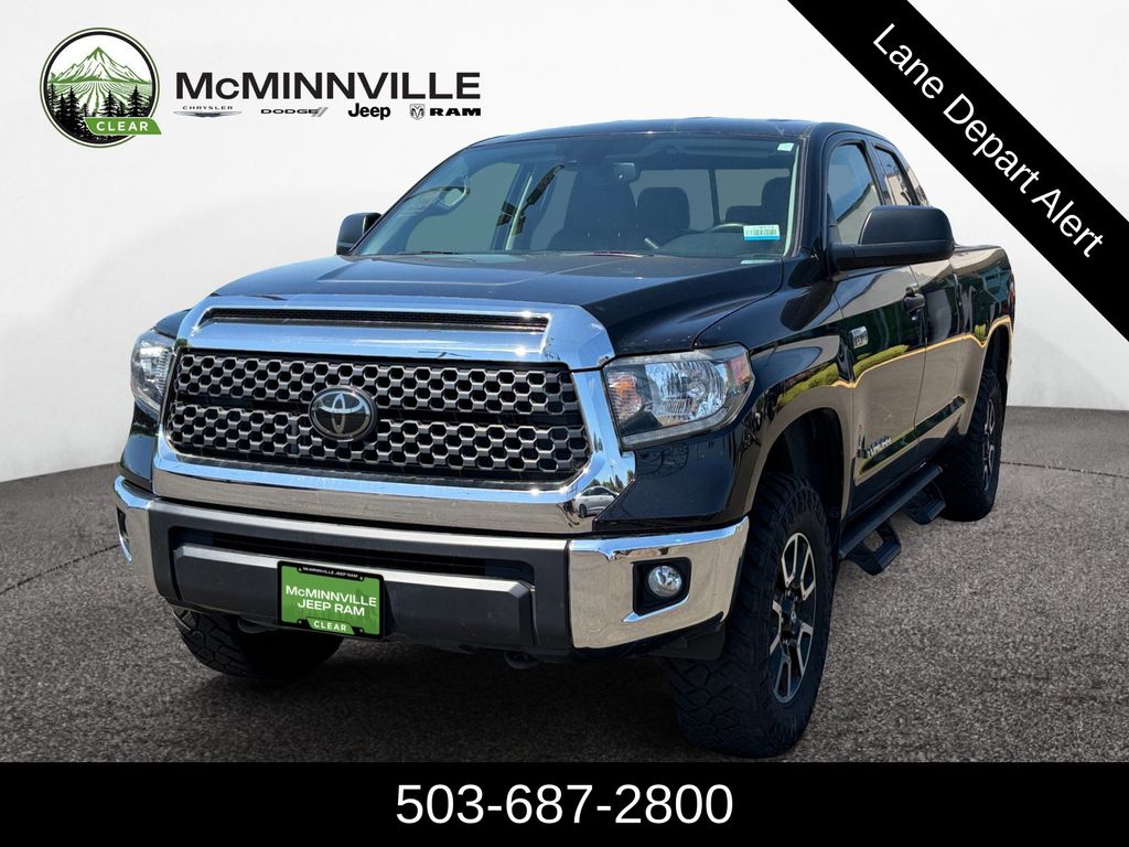 Midnight Black Metallic 2020 Toyota Tundra Pickup Truck Four-Wheel Drive 6-Speed Automatic
