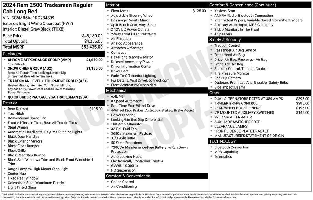 2024 RAM 2500 Tradesman photo