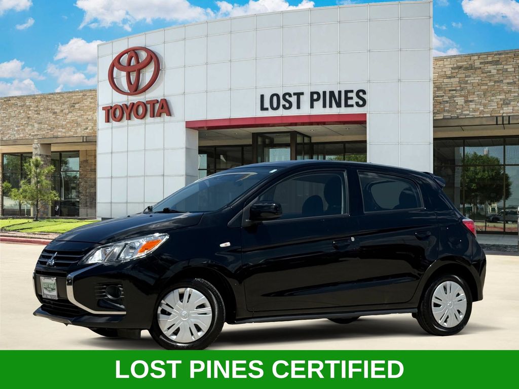 Jet Black Metallic 2024 Mitsubishi Mirage Hatchback Front-Wheel Drive Continuously Variable Transmission