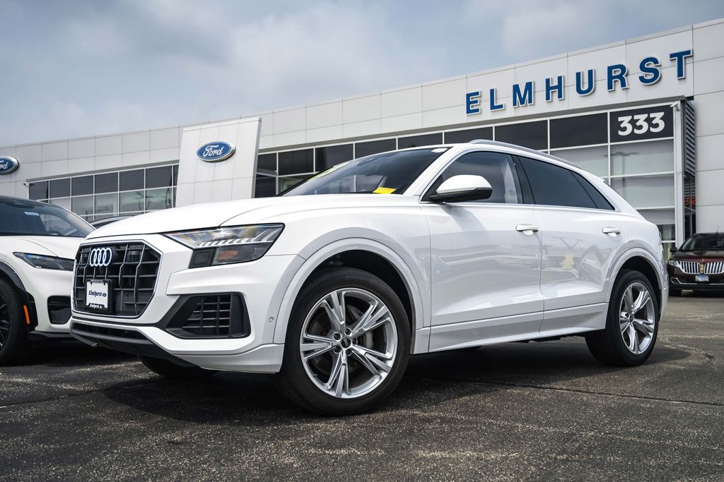 Carrara White 2023 Audi Q8 SUV / Crossover All-Wheel Drive 8-Speed Automatic