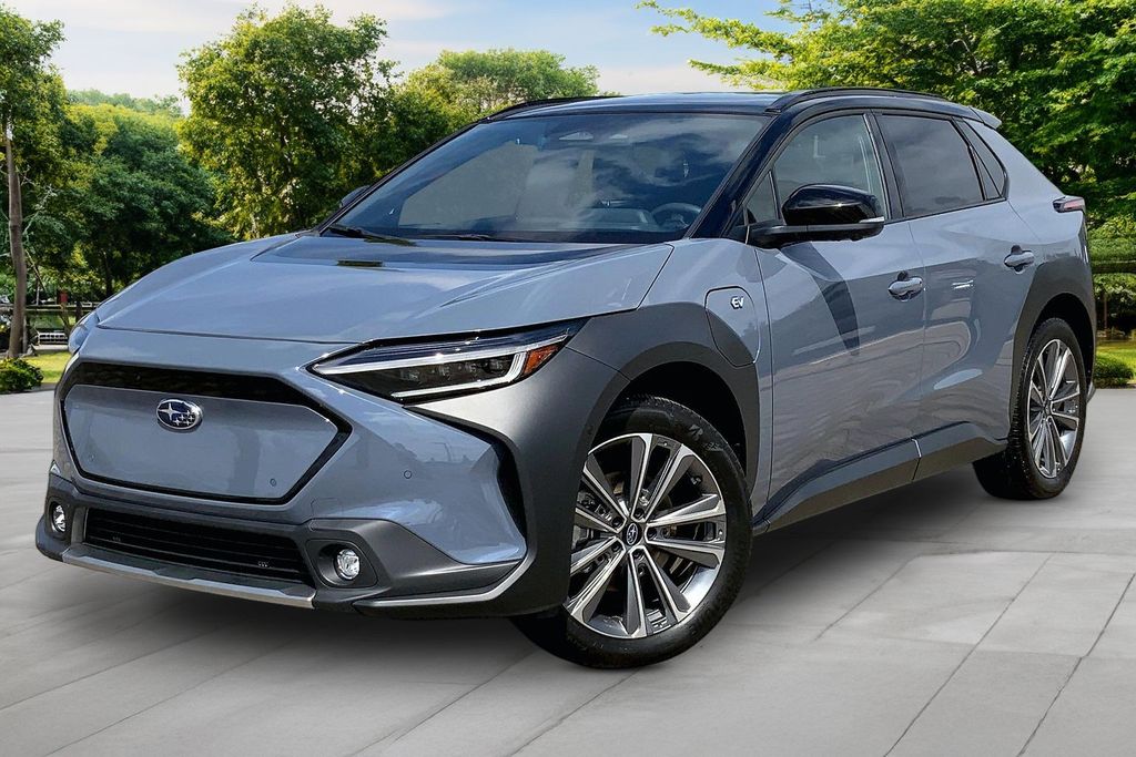 Harbor Mist Gray Pearl 2-Tone 2024 Subaru Solterra Touring AWD SUV / Crossover All-Wheel Drive 1-Speed Automatic