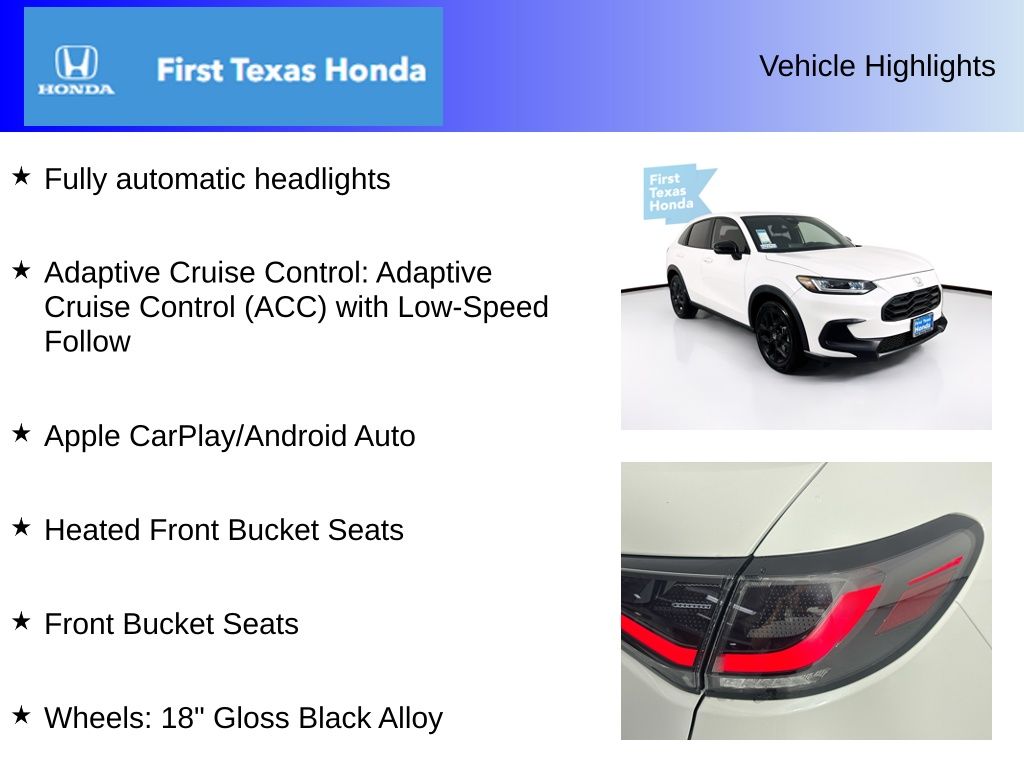 Used Car 2025 Honda Hr-v  Sport For Sale Under $30,000 In Austin, Texas