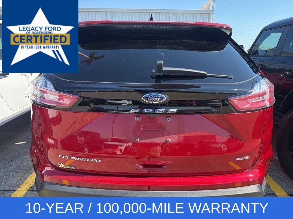 2023 Ford Edge Titanium Red at Shottenkirk Kia Fort Bend