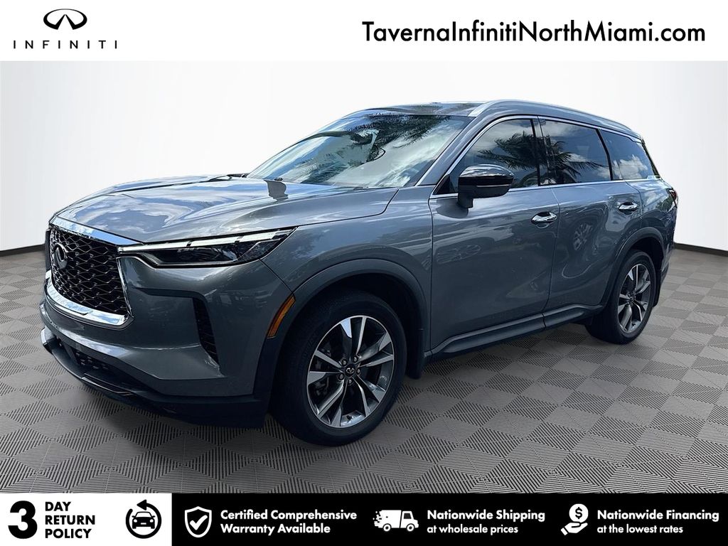 Gray (Graphite Shadow) 2023 INFINITI QX60 SUV / Crossover All-Wheel Drive 9-Speed Automatic