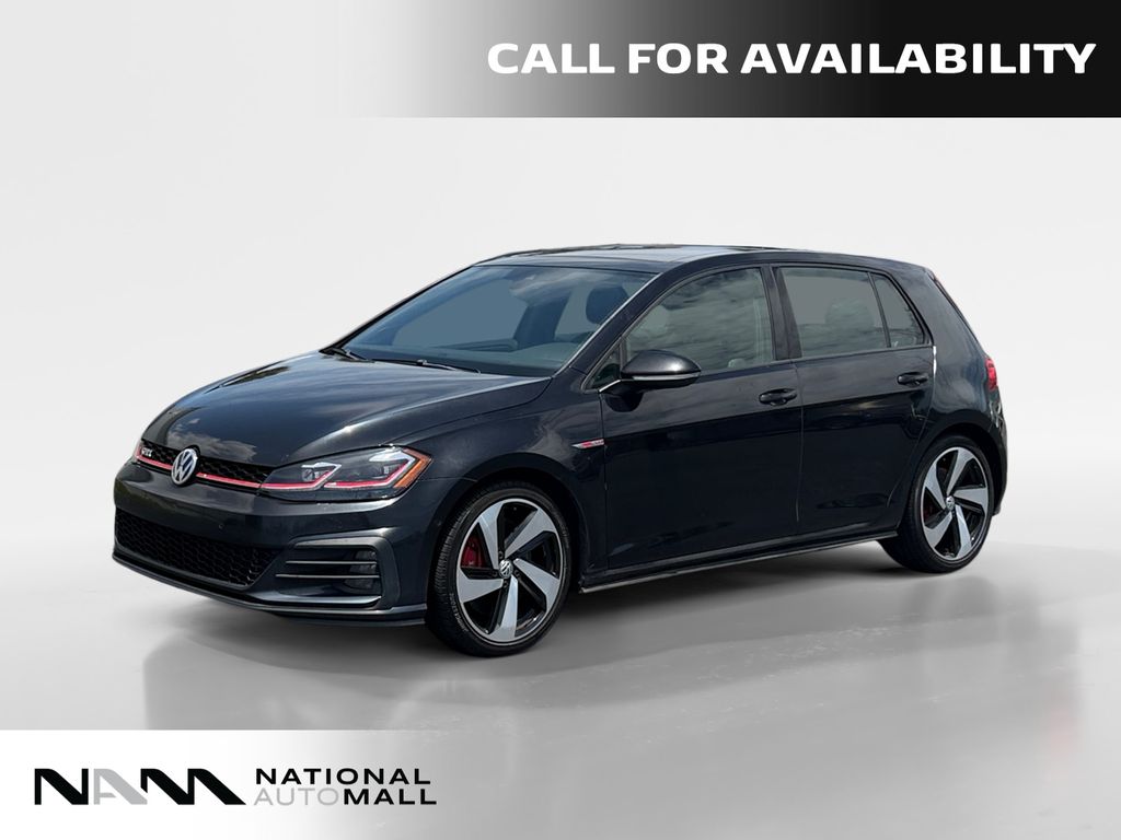 Black 2018 Volkswagen Golf GTI Hatchback Front-Wheel Drive 6-Speed Manual