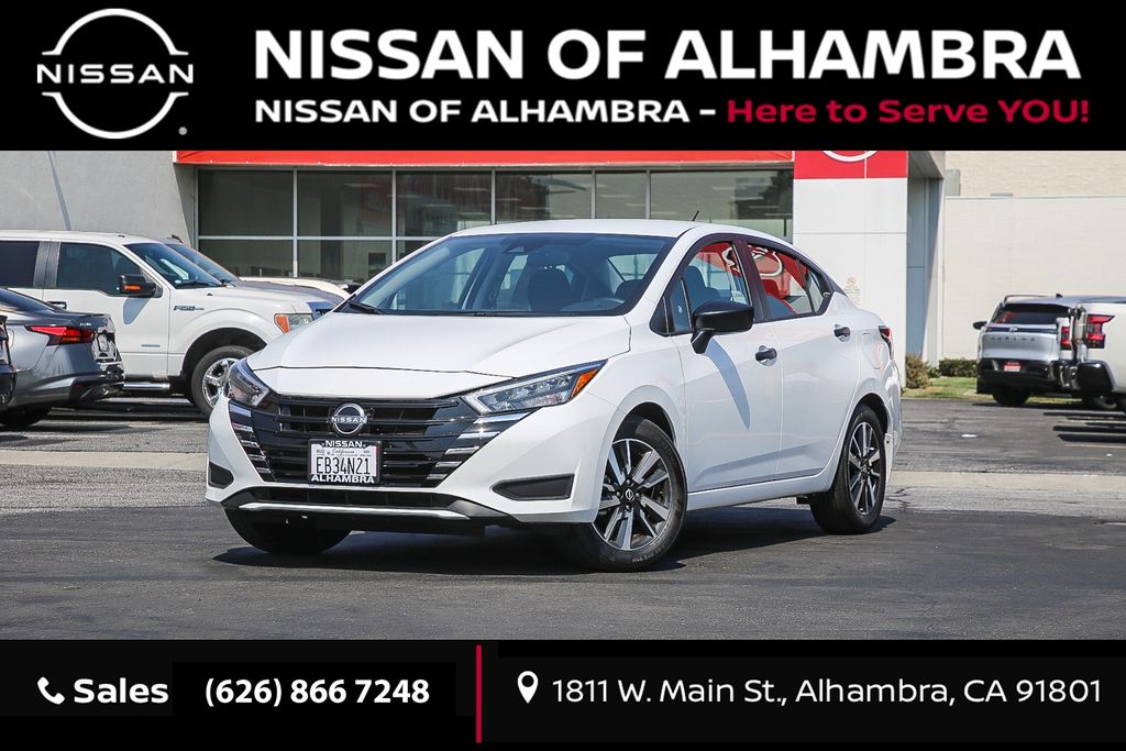 White (Fresh Powder) 2025 Nissan Versa S FWD Sedan Front-Wheel Drive Continuously Variable Transmission