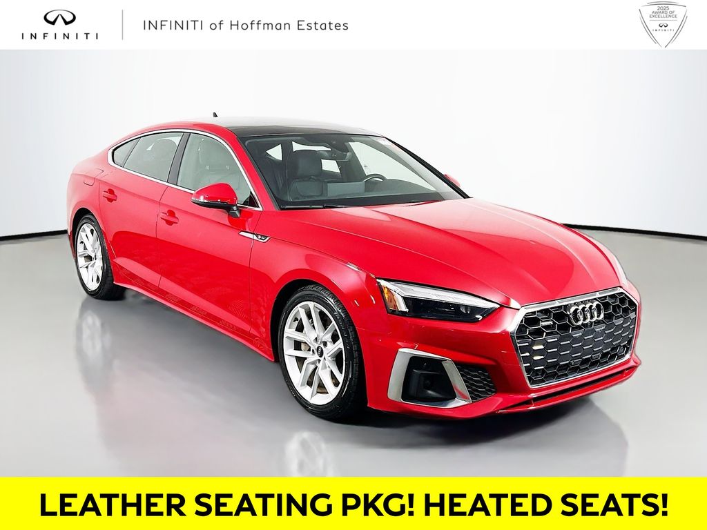 Progressive Red Metallic 2024 Audi A5 Sportback Sedan All-Wheel Drive 7-Speed Automatic