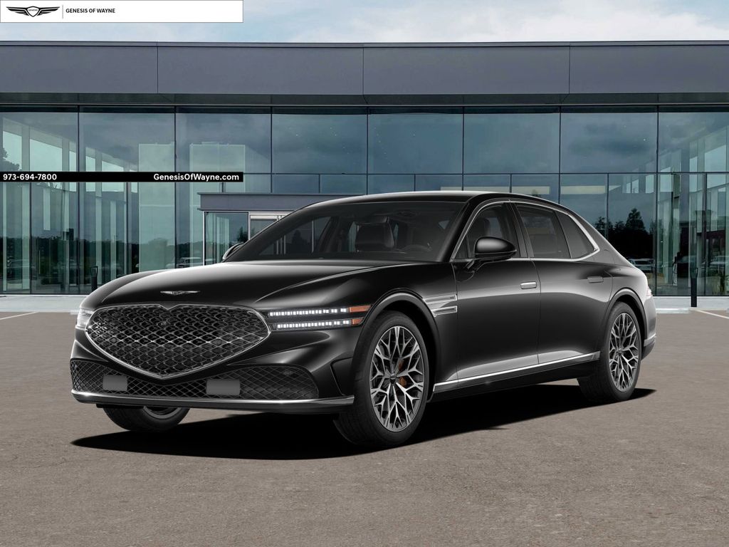Vik Black 2024 Genesis G90 3.5T e-Supercharger AWD Sedan All-Wheel Drive 8-Speed Automatic