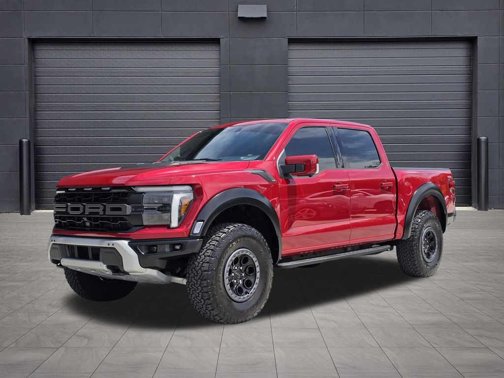 Red Metallic 2024 Ford F-150 Raptor SuperCrew 4WD Pickup Truck Four-Wheel Drive Automatic