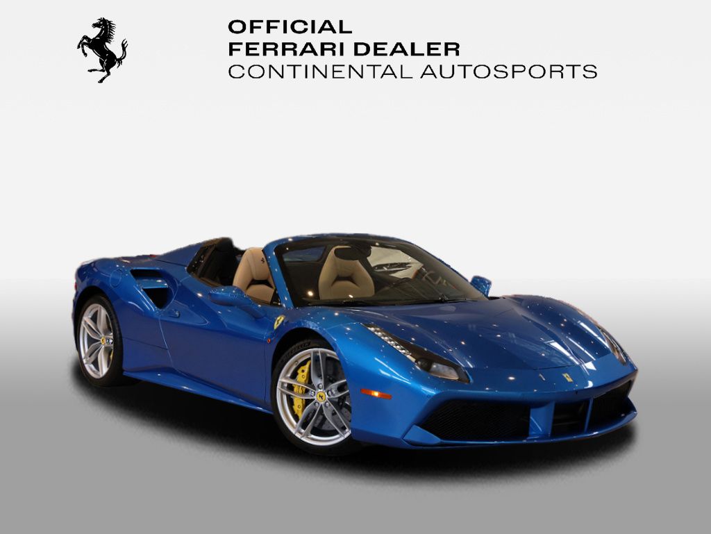 Blu Corsa 2017 Ferrari 488 Spider RWD Convertible Rear-Wheel Drive 7-Speed Automatic