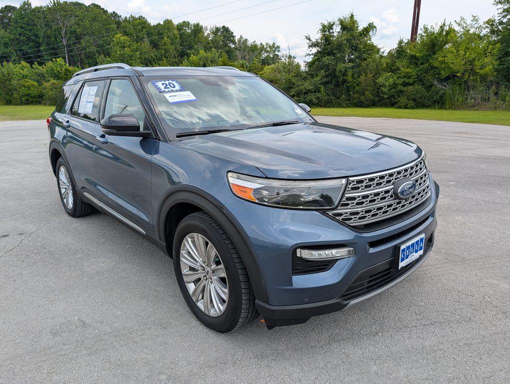 Blue Metallic 2020 Ford Explorer SUV / Crossover All-Wheel Drive Automatic