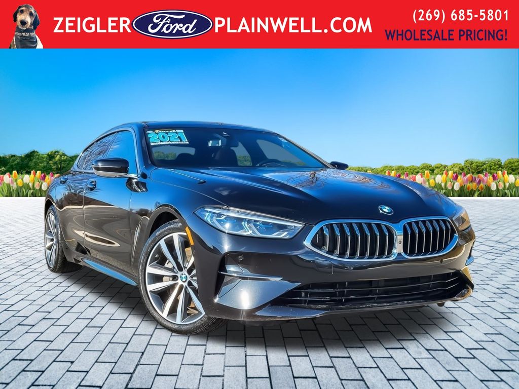 Black Sapphire Metallic 2021 BMW 8 Series 840i xDrive Gran Coupe AWD Coupe All-Wheel Drive 8-Speed Automatic