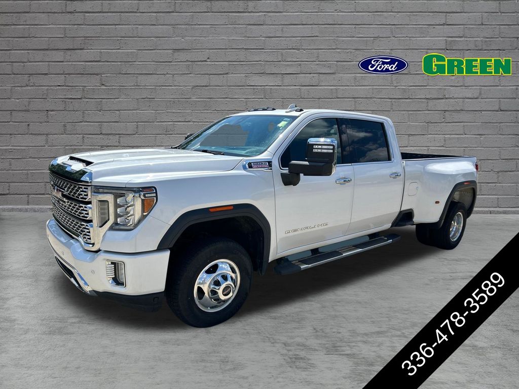 White Frost Tricoat 2020 GMC Sierra 3500HD Pickup Truck Four-Wheel Drive Automatic