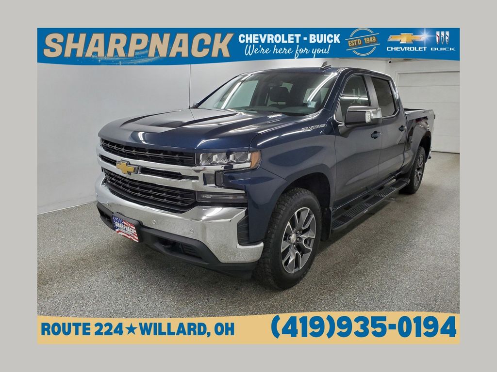 Northsky Blue Metallic 2020 Chevrolet Silverado 1500 Pickup Truck Four-Wheel Drive Automatic