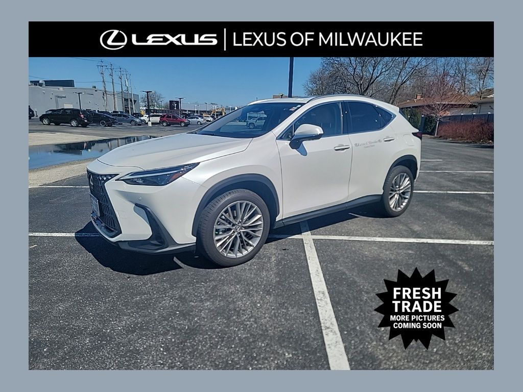 Eminent White Pearl 2025 Lexus NX Hybrid 350h Premium AWD SUV / Crossover All-Wheel Drive Continuously Variable Transmission