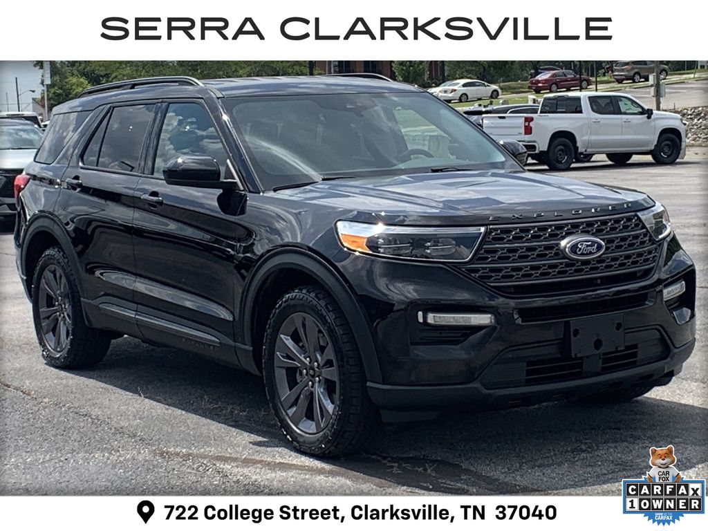 Black Metallic 2022 Ford Explorer SUV / Crossover All-Wheel Drive Automatic