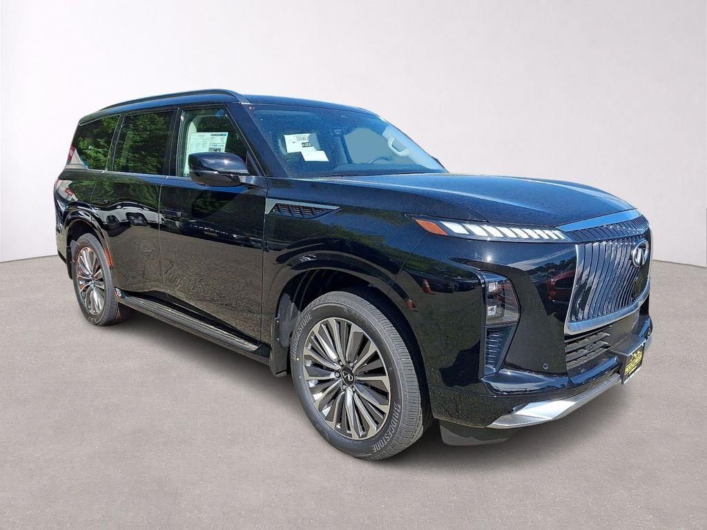 Black (Obsidian) 2026 INFINITI QX80 Luxe 4WD SUV / Crossover All-Wheel Drive 9-Speed Automatic