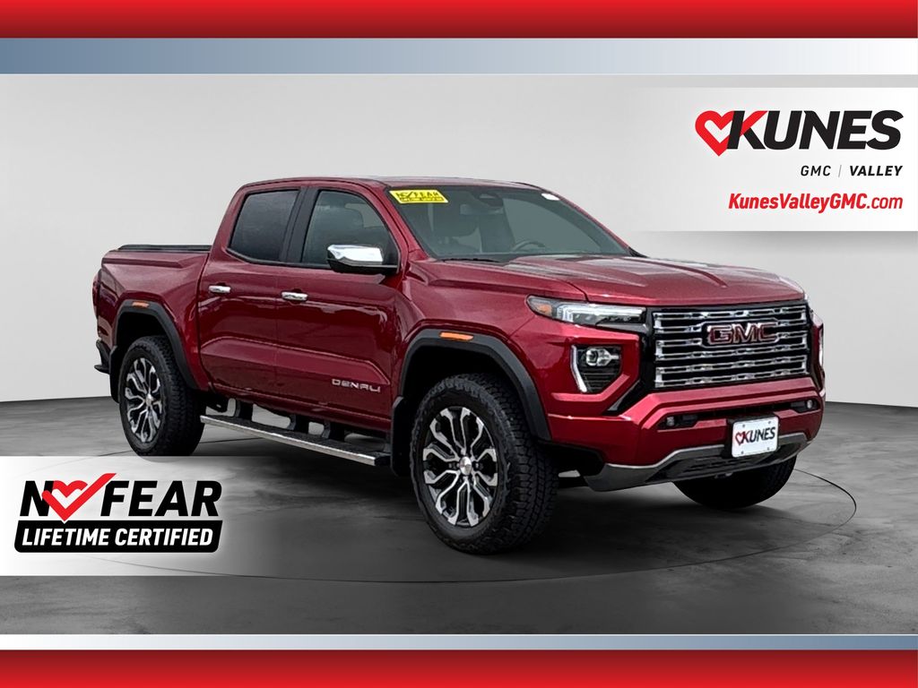 Volcanic Red Tintcoat 2025 GMC Canyon Pickup Truck Four-Wheel Drive 8-Speed Automatic