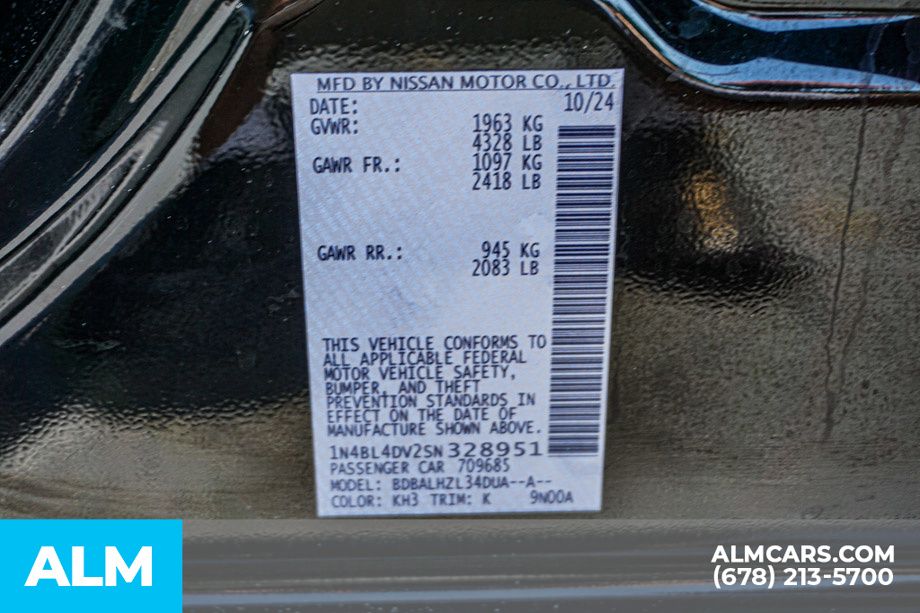 Used 2025 Black Nissan 2.5 SV image 53