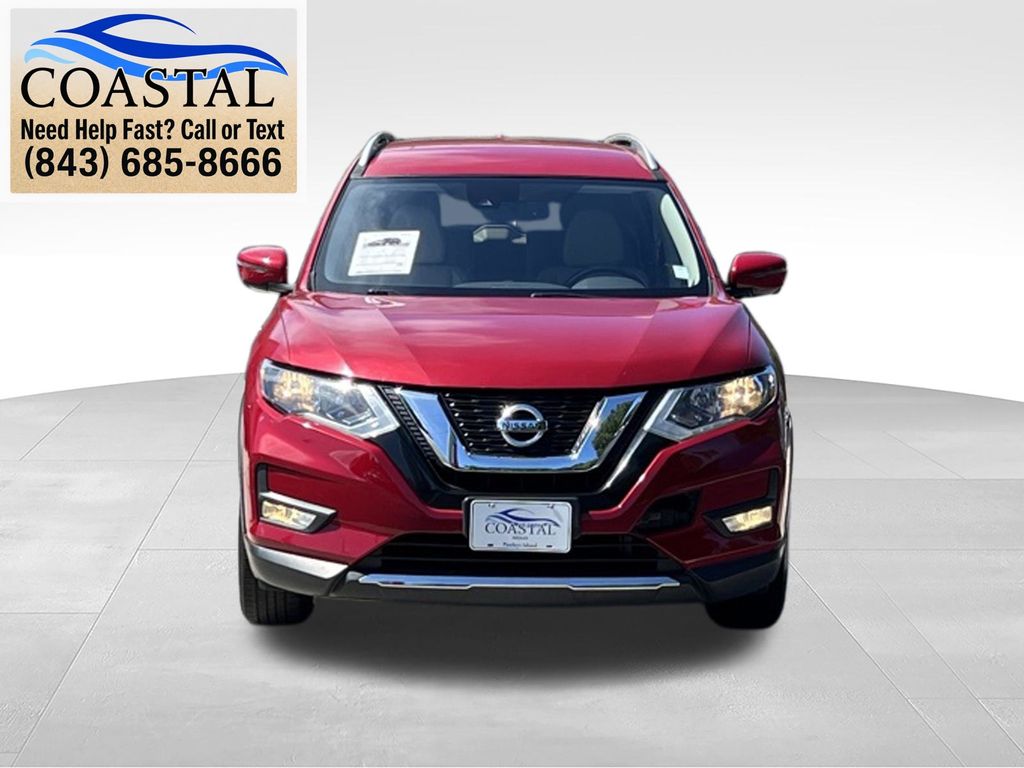 2017 Nissan Rogue SL Red at Coastal Chevrolet Cadillac