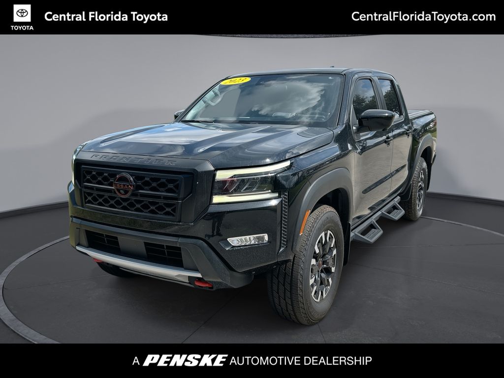Super Black 2023 Nissan Frontier Pickup Truck Four-Wheel Drive 9-Speed Automatic