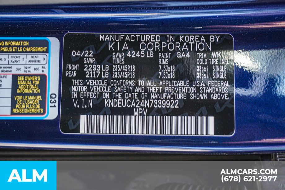 Used 2022 Blue Kia Nightfall image 58