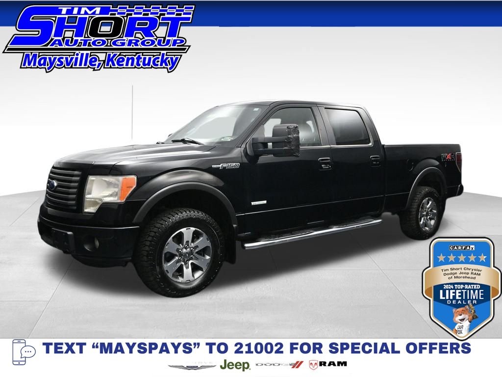Black 2011 Ford F-150 Pickup Truck Four-Wheel Drive 6-Speed Automatic