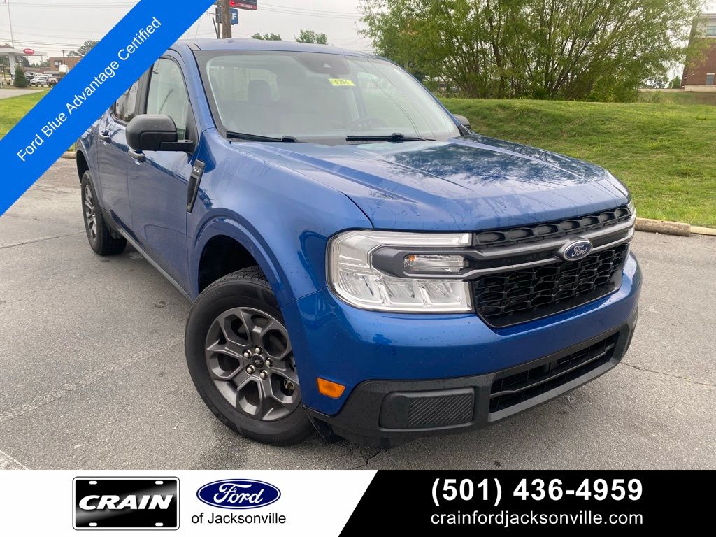 Atlas Blue Metallic 2024 Ford Maverick Pickup Truck All-Wheel Drive 8-Speed Automatic