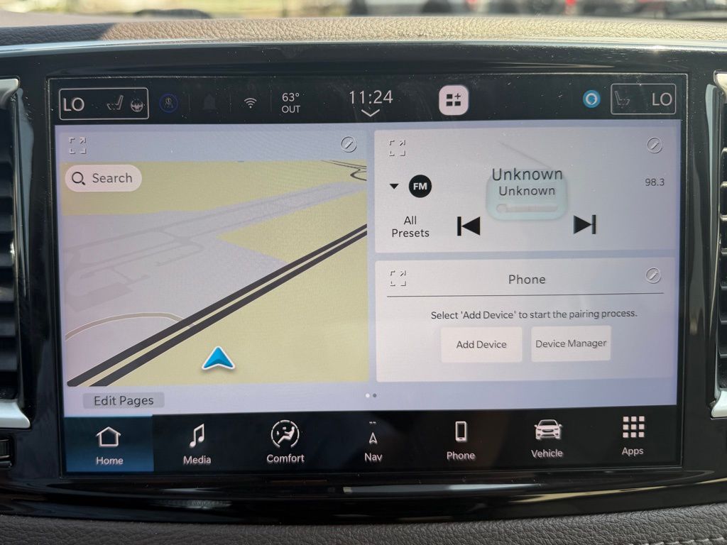 2021 Chrysler Pacifica Touring L White at Klick Lewis Buick Chevrolet