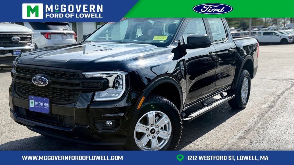 Shadow Black 2025 Ford Ranger Pickup Truck Four-Wheel Drive Automatic