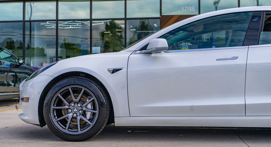 2020 Tesla Model 3 Standard Range Plus White at Genesis of Spring