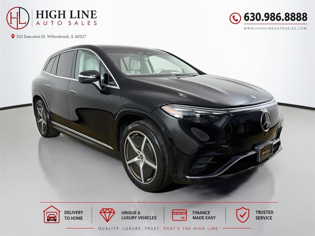 Black 2023 Mercedes-Benz EQS Sedan All-Wheel Drive 1-Speed Automatic