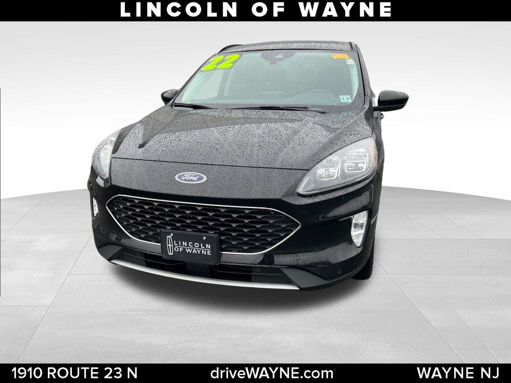Agate Black Metallic 2022 Ford Escape Titanium AWD SUV / Crossover All-Wheel Drive 8-Speed Automatic
