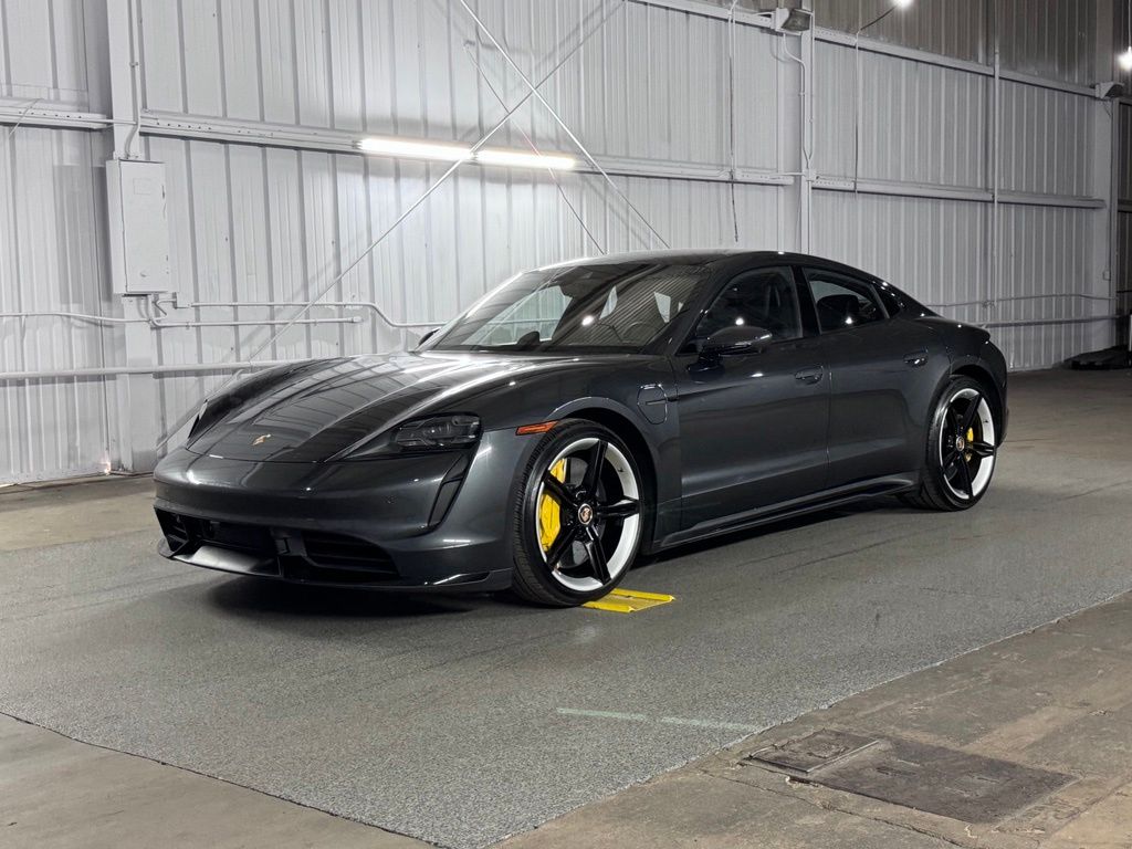 Gray (Volcano Grey Metallic) 2020 Porsche Taycan Turbo S AWD Sedan All-Wheel Drive 2-Speed Automatic