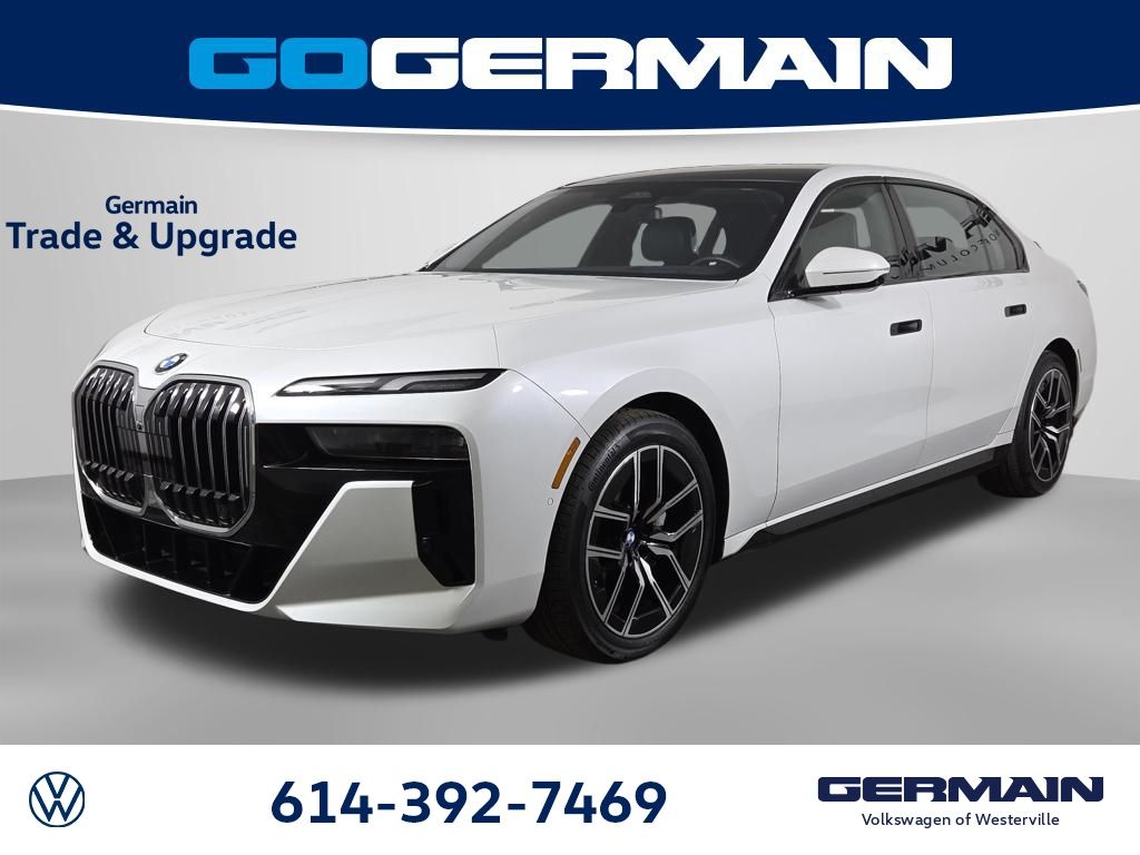 Mineral White Metallic 2025 BMW 7 Series 740i xDrive Sedan All-Wheel Drive 8-Speed Automatic