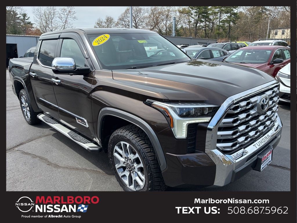 Brown 2024 Toyota Tundra 1794 Edition CrewMax Cab 4WD Pickup Truck Four-Wheel Drive Automatic