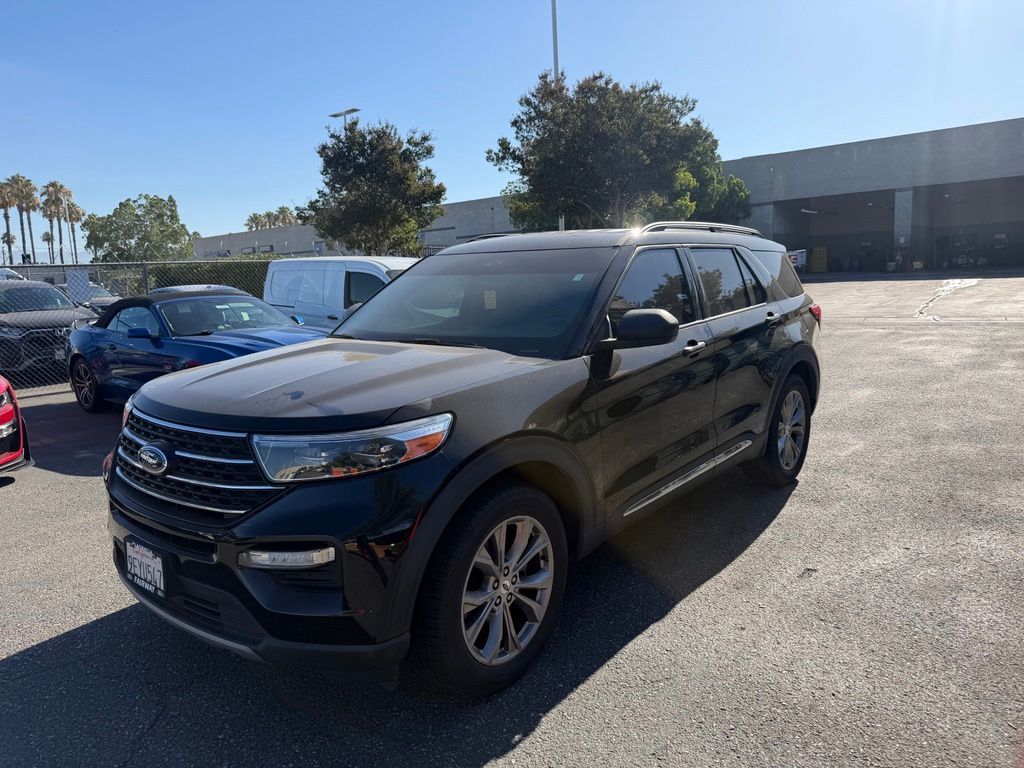 Black Metallic 2022 Ford Explorer SUV / Crossover Rear-Wheel Drive Automatic