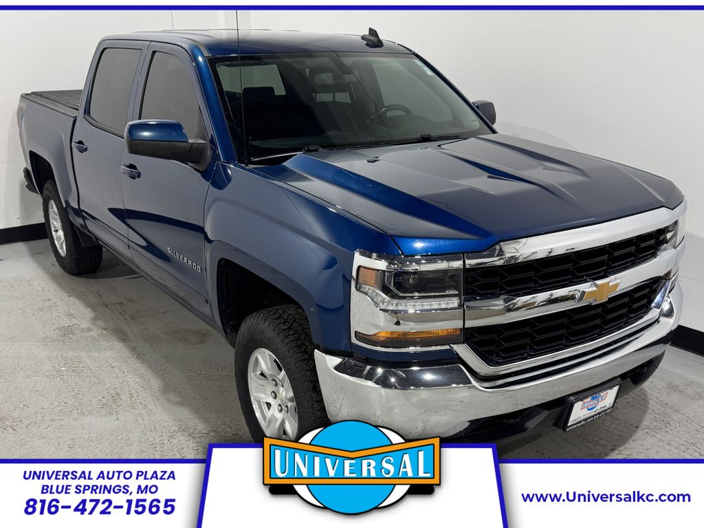 Deep Ocean Blue Metallic 2017 Chevrolet Silverado 1500 Pickup Truck Four-Wheel Drive 6-Speed Automatic Overdrive