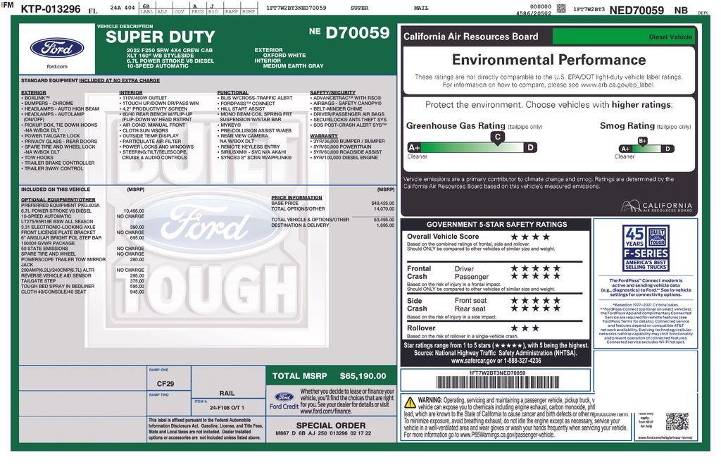 Used 2022 White Ford XLT image 2