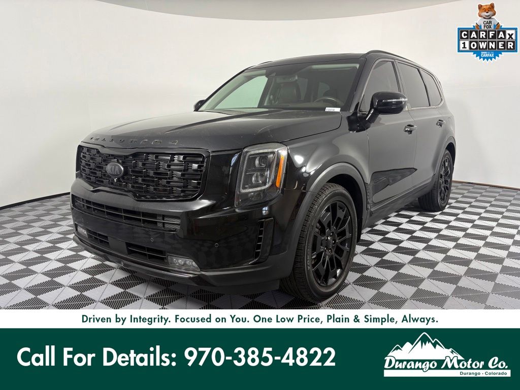 Ebony Black 2021 Kia Telluride SUV / Crossover All-Wheel Drive 8-Speed Automatic