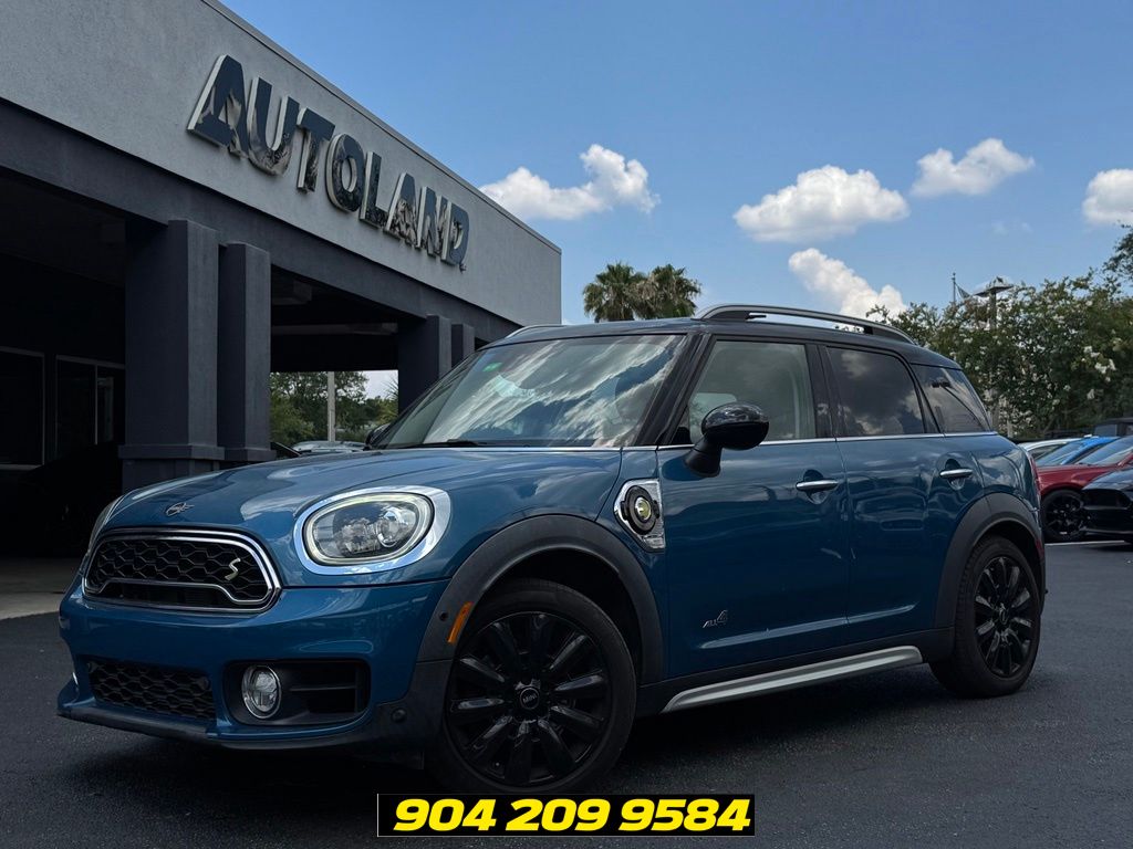 Island Blue Metallic 2019 MINI Countryman Hybrid Plug-in Cooper SE ALL4 AWD SUV / Crossover All-Wheel Drive 6-Speed Automatic