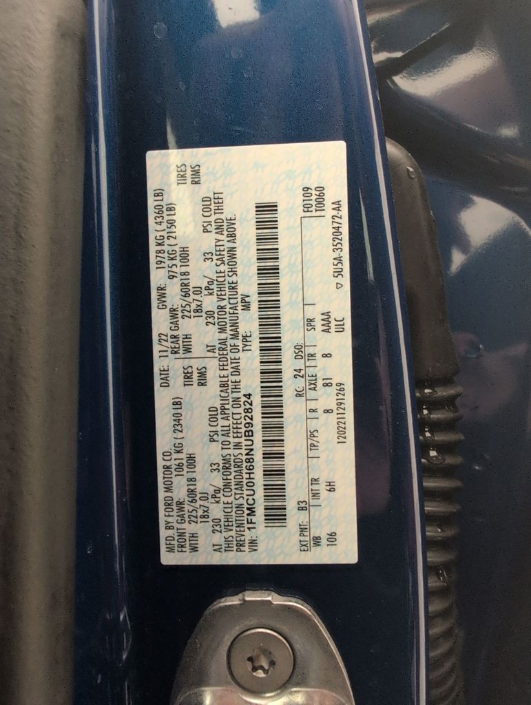 Certified Used 2022 Blue Ford SEL image 43