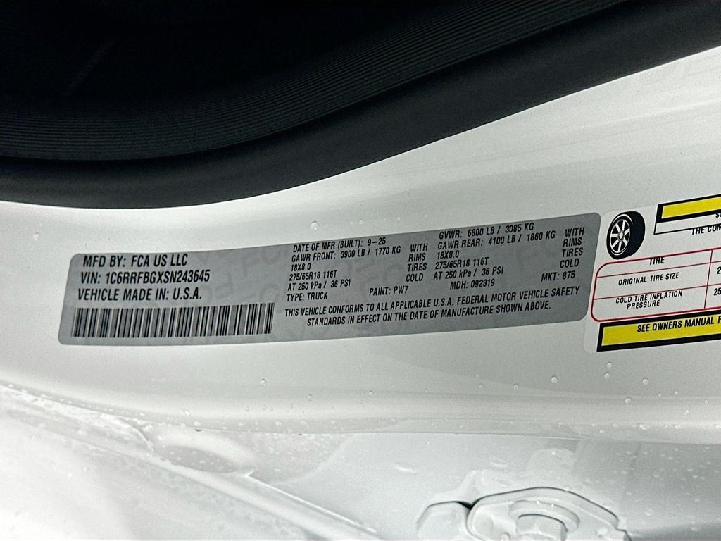 New 2025 White Ram Big Horn image 19