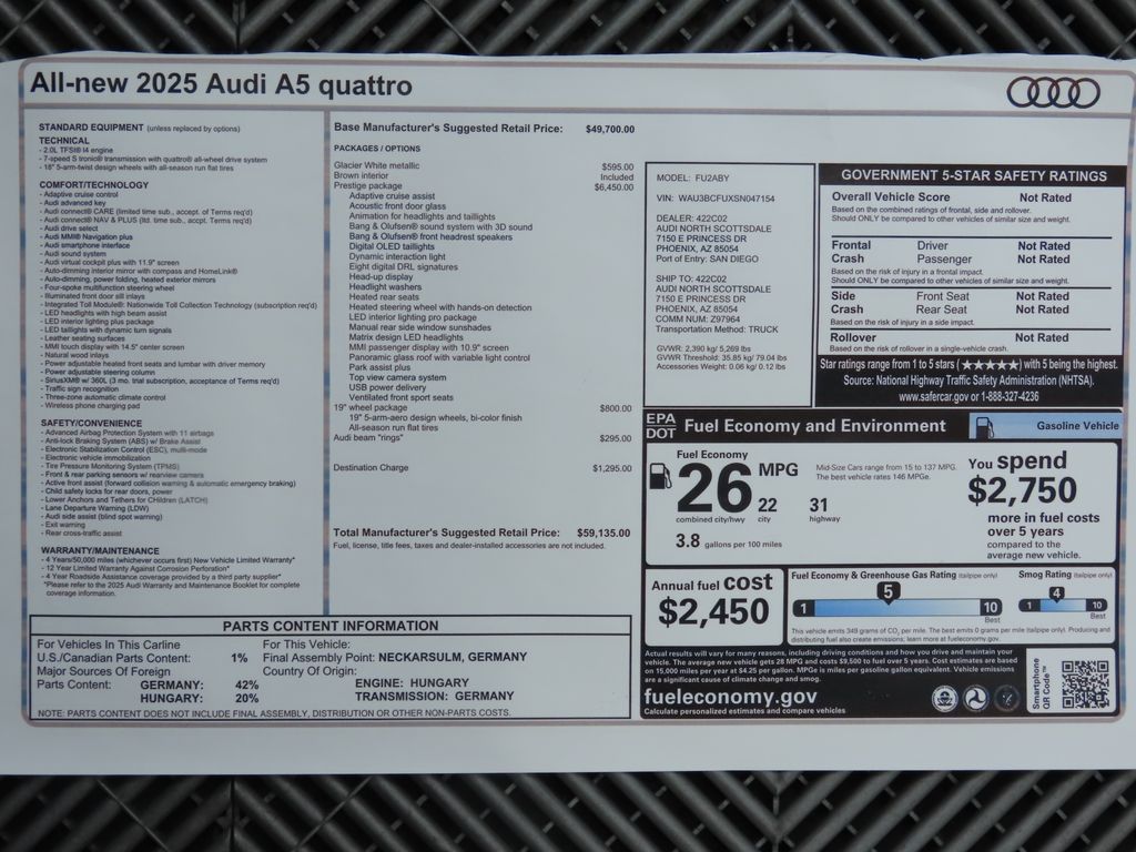 Thumbnail: 2025 Audi A5 - 9