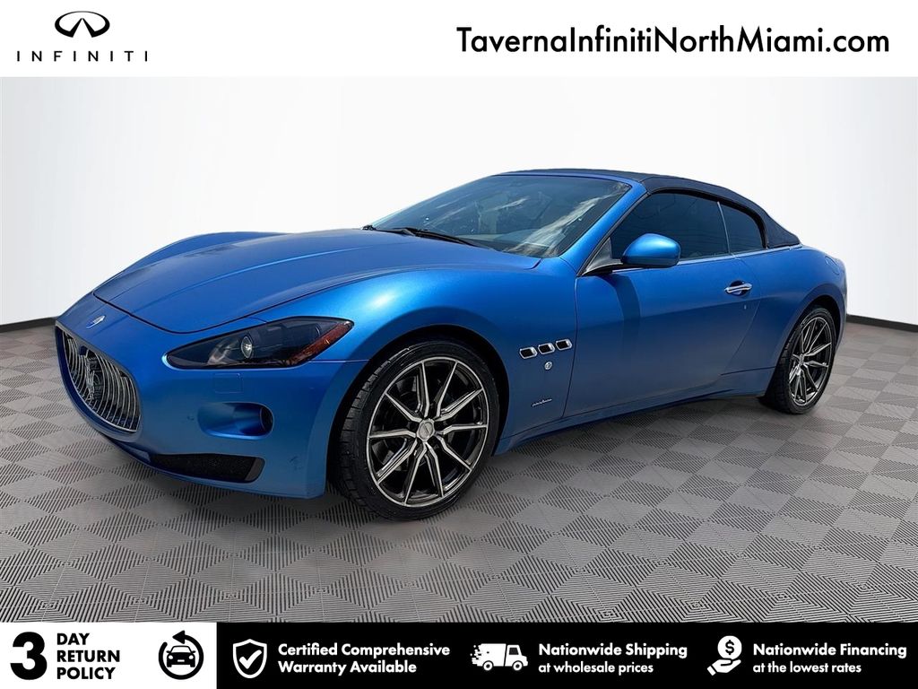 Blue 2012 Maserati GranTurismo Convertible Rear-Wheel Drive 6-Speed Automatic Overdrive