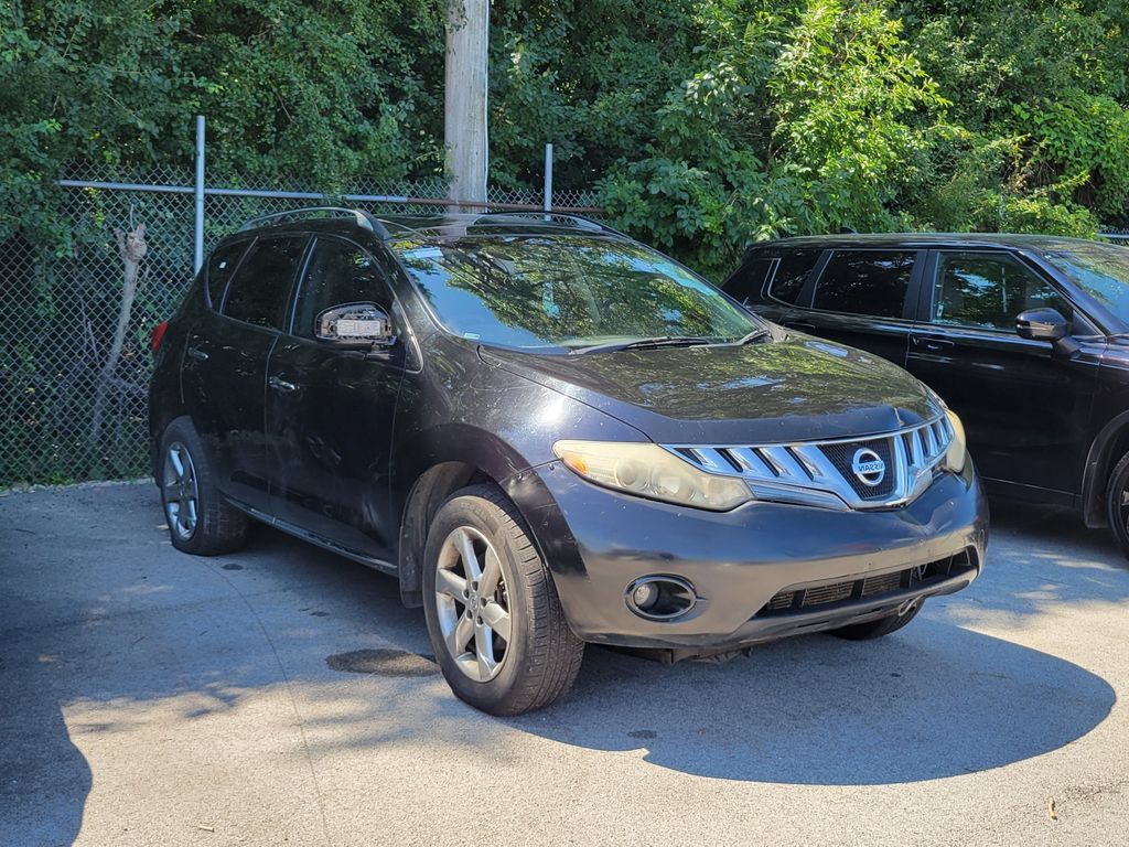 Super Black Clearcoat 2010 Nissan Murano SUV / Crossover All-Wheel Drive Continuously Variable Transmission